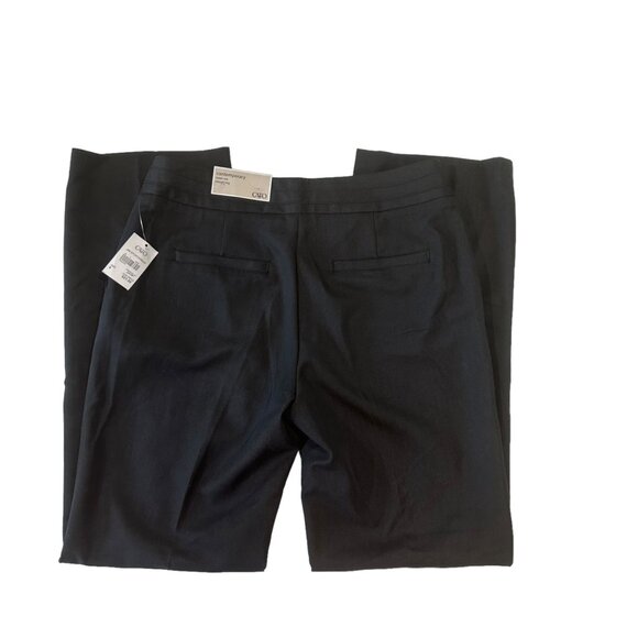 CATO CONTEMPORARY Women SZ 8 Black Lower Rise Dress Pant Trouser Straight Legs - Picture 12 of 15